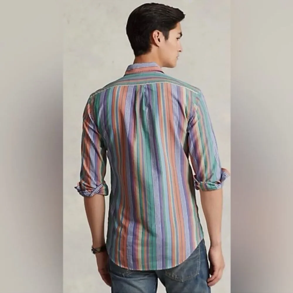 Polo Ralph Lauren Classic Fit Striped Oxford Shirt - Picture 2 of 10